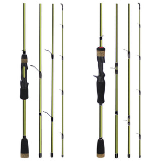 4 section fishing rod road sub rod short section carbon portable plug fishing rod - Phosgene