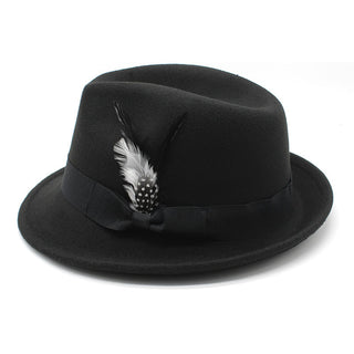 Men's Billycock Feather Fur Felt Hat - Phosgene