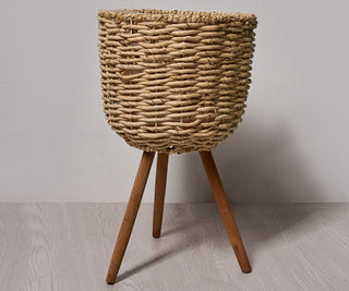 Floor - standing flowerpot straw furniture - Phosgene