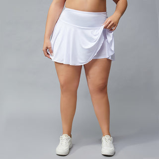 Plus Size Fitness Shorts Women's Anti-exposure Outdoor Tennis Skirt - Phosgene