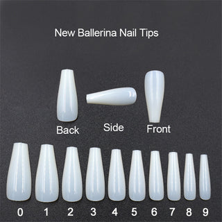 500 tablets of transparent natural color ballet fake nails Phosgene