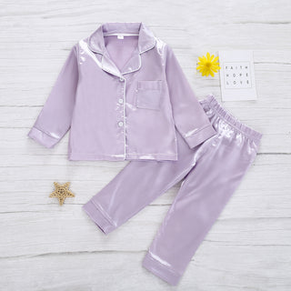 Pure Color Children's Bathrobe Casual Fashion Suit - Phosgene