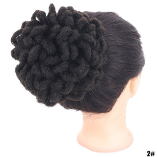 African Wig Bun Hair Bag Drawstring Dreadlocks Afro Hair Bag - Phosgene