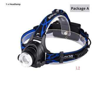 USB Charging Built-in Smart Sensor Head-mounted Outdoor Fishing Headlight - Phosgene