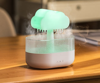 200ML Rain Cloud Humidifier Water Drip Rain Cloud Diffuser With Essential Oils Aroma Diffuser - Phosgene