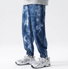 Elastic Waist Drawstring Ankle-tied Sweatpants Men - Phosgene