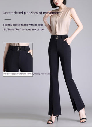 Women's High Waist Casual Wide And Long Cropped Pants - Phosgene