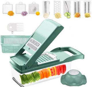 12 In 1 Manual Vegetable Chopper Kitchen Gadgets Food Chopper Onion Cutter Vegetable Slicer - Phosgene