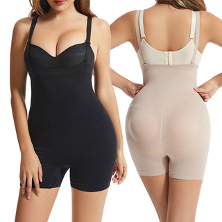 Women's Fashion Simple Shaping High Waisted Flat Corner Camisole Bodysuit - Phosgene