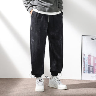 Elastic Waist Drawstring Ankle-tied Sweatpants Men - Phosgene