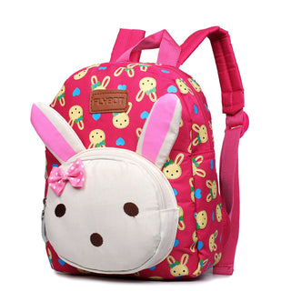 Custom-made children's schoolbag, canvas, rabbit, bear, baby, baby, baby and baby cartoon package - Phosgene