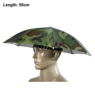 55 65cm Outdoor Fishing Sunshade Waterproof Camping Hiking Fishing Holiday Folding Sunhat - Phosgene