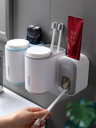 Wall Mounted Automatic Toothpaste Holder Bathroom Accessories Set Dispenser - Phosgene