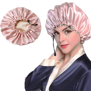 Shower Cap Soft Silk Dual-use Bath Cap Chemotherapy Cap - Phosgene