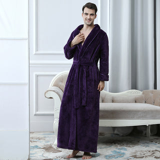 Thick waist velvet bathrobe - Phosgene