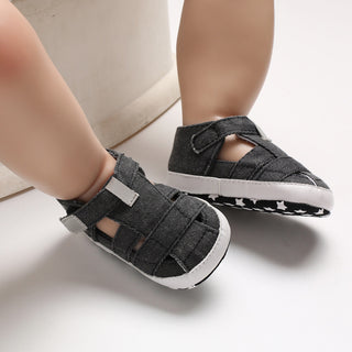 Kids Newborn Baby Boys Fashion Summer Soft Crib Shoes First Walker Anti Slip Sandals Shoe - Phosgene