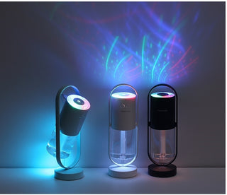 Magic Shadow USB Air Humidifier For Home With Projection Night Lights Ultrasonic Car Mist Maker Mini Office Air Purifier - Phosgene