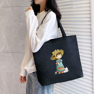 Women's Canvas Bag New Shoulder Handbag Student Tote One Piece - Phosgene