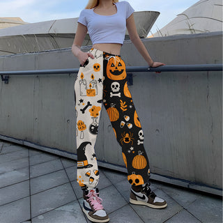 Printed Loose Tappered Sports Pants Fashion - Phosgene