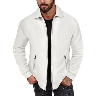 Lapel Slim-fit Cardigan Men's Jacket Coat - Phosgene