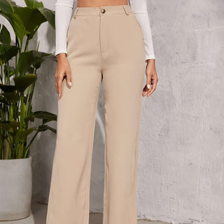 Wide Leg Draping Effect Commuter Loose Trousers Phosgene