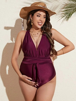 Women's Multicolor One-piece Swimwear For Pregnant Women - Phosgene