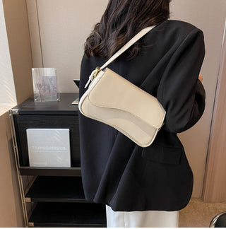 Fashion Simple New Flip Magnetic Buckle Shoulder Bag - Phosgene