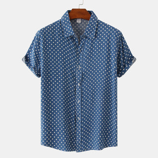 New Men's Plus Size Floral Shirts Popular Fashion Phosgene