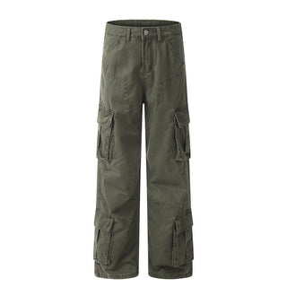 Fashion Personality Multi-pocket Cargo Pants Men Phosgene