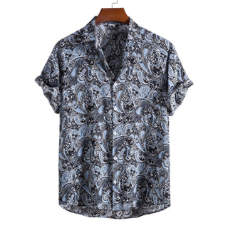 Cotton Thin Printed Short Sleeve Shirt Phosgene