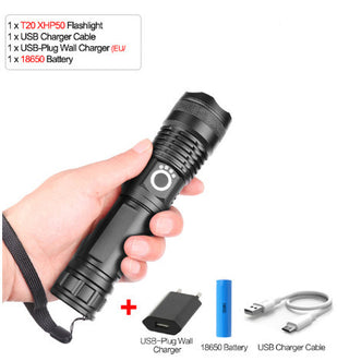 USB Charging Zoom P50 Flashlight - Phosgene