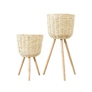 Floor - standing flowerpot straw furniture - Phosgene