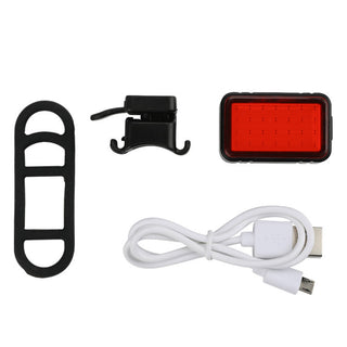 Machfally USB charging smart sensor brake bicycle riding tail light mountain bike COB warning light - Phosgene