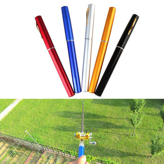 1 meters foreign trade Mini fishing rod, cross border Amazon WISH portable pen fishing rod Fishing Rod A Phosgene