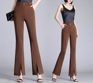 Women's High Waist Casual Wide And Long Cropped Pants - Phosgene