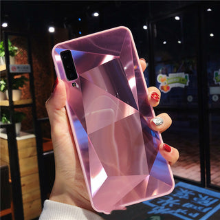 Diamond pattern rhombus mirror phone case - Phosgene