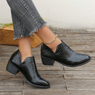 Later Zip Ankle Boots Europe And America - Phosgene