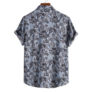 Cotton Thin Printed Short Sleeve Shirt Phosgene