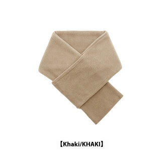 Autumn And Winter Warm Scarf Fashion Simple Solid Color Men's Polar Fleece - Phosgene