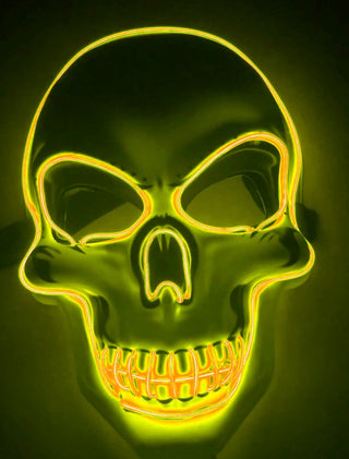 Halloween Skeleton Mask LED Glow Scary Mask - Phosgene