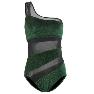 Women's one-shoulder mesh swimwear - Phosgene