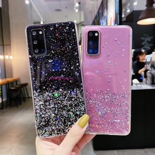 Starry Sky Silver Foil Epoxy Phone Case - Phosgene