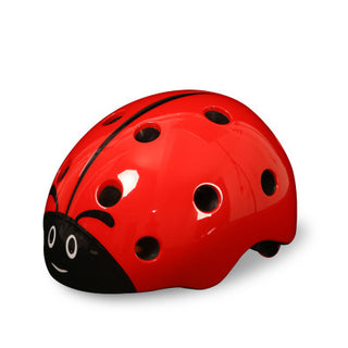 Kids Riding Bicycle Safety Helmet Adjustable Lovely Ladybug Riding Helmet. - Phosgene