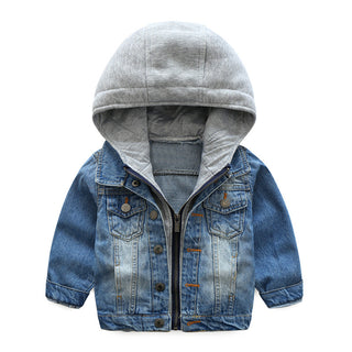 Boys And Children Washed Soft Denim Jacket - Phosgene