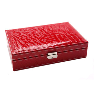 Leather Rectangular Single Layer Stud Earring Storage Box - Phosgene