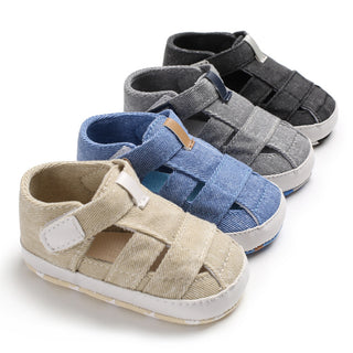 Kids Newborn Baby Boys Fashion Summer Soft Crib Shoes First Walker Anti Slip Sandals Shoe - Phosgene