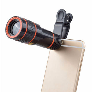 HD 8X Clip On Optical Zoom Telescope Camera Lens For Universal Mobile Cell Phone - Phosgene