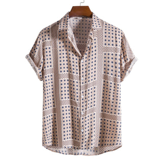 Cotton Thin Printed Short Sleeve Shirt Phosgene