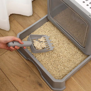 Large Double Door Drawer Foldable Cat Litter Basin - Phosgene