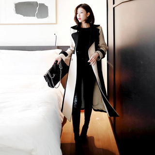 Women's Ladies Fashion Temperament Mid-length Woolen Coat - Phosgene